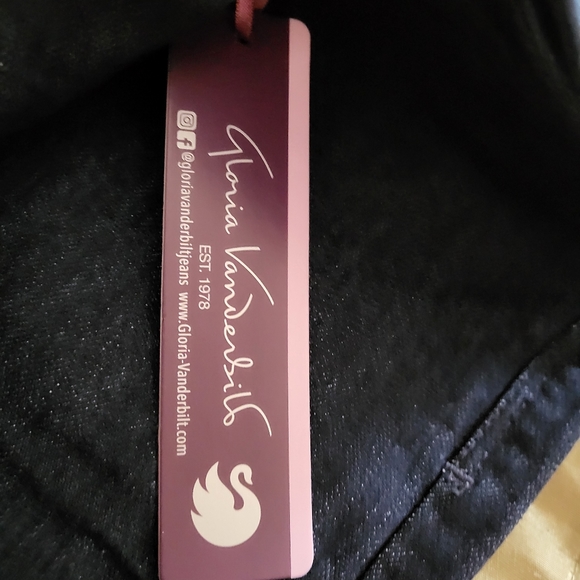 GLORIA VANDERBILT JEANS SIZE 20W SHORT.  BLACK ⚫️ - Picture 7 of 9